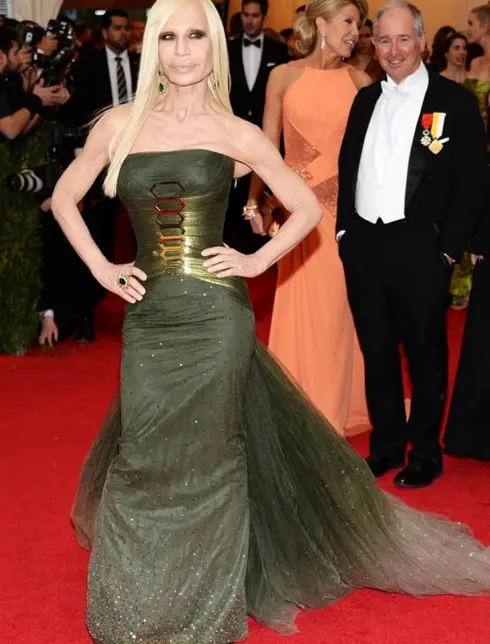 Donatella Versace met Gala Dresses