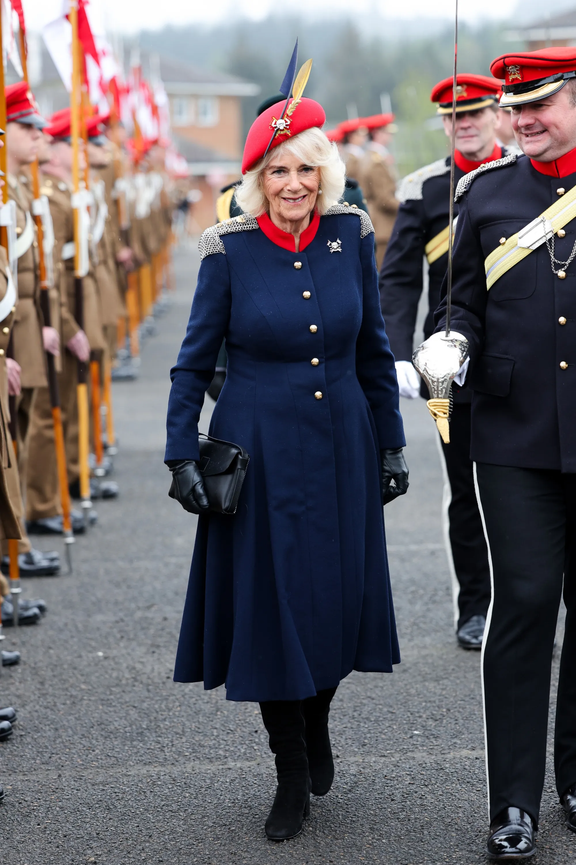 Camilla, Duchess of Cornwall, Draws Military Influence for Latest Royal Event, Adorning Brooch from Queen Elizabeth II's Collection