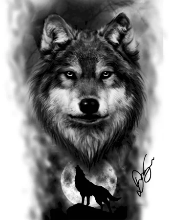 Wolf tattoo