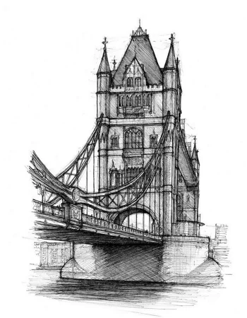 Tower Bridge sketch London