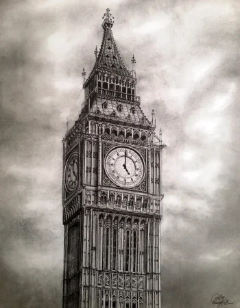 London Big Ben sketch