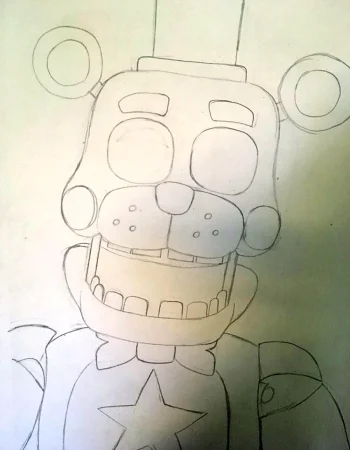 Chizish uchun Golden Freddy