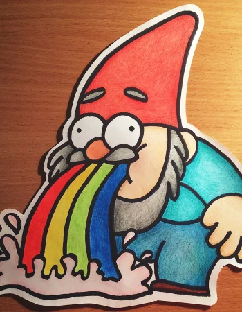 Gnome Gravity Falls Rainbow