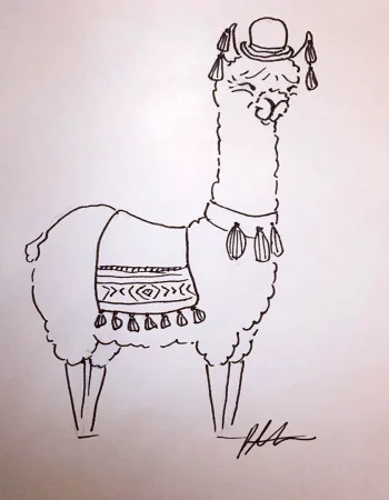 Llama lily evans chizmalari