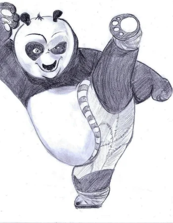 Chizish uchun Kung Fu Panda