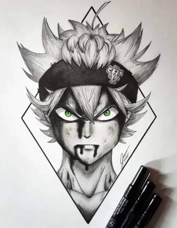 Anime black Clover sketch