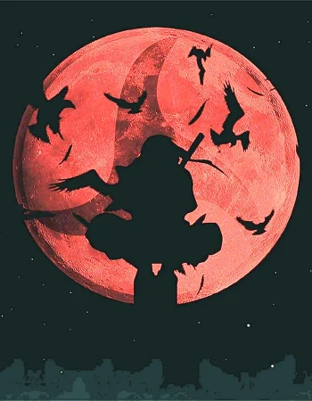 Itachi red moon