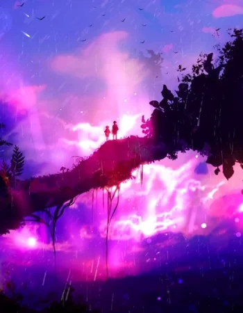 Purple Scenery Anime