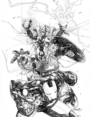 Marvel Komiks Sketches