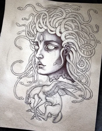 Medusa Gorgon Old School