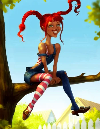 Pippi Longstocking Art