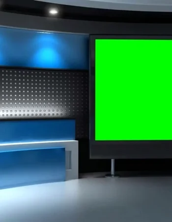 Chroma key studio virtual studio